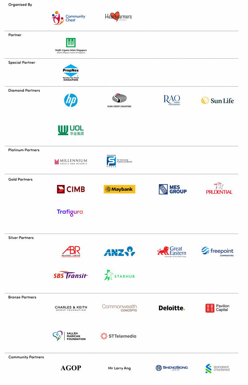 Logos of community and corporate partner